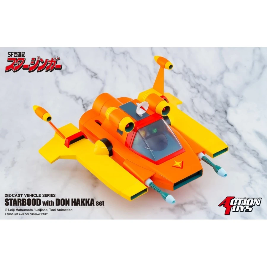 Action Toys Die-Cast Vehicle Series Sci-Fi West Saga Starzinger Starbood With Don Hakka Set 2 Action Toys Die-Cast Vehicle Series Sci-Fi West Saga Starzinger Starbood With Don Hakka Set - immagine 2