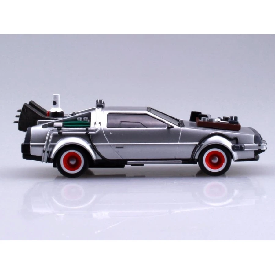 Aoshima Movie Mecha Series 13 Back To The Future III DeLorean 1/43 Scale Model Kit 5 Aoshima Movie Mecha Series 13 Back To The Future III DeLorean 1/43 Scale Model Kit - immagine 5