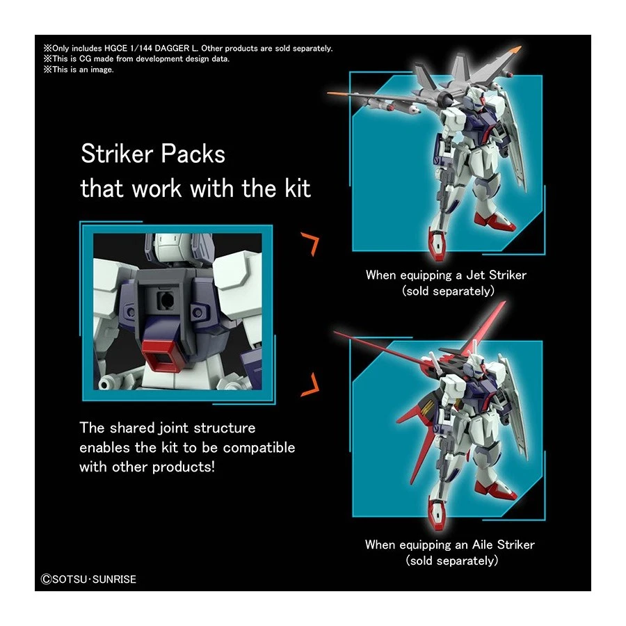 Bandai High Grade HGCE 1/144 Mobile Suit Gundam GAT-02L2 Dagger L 4 Bandai High Grade HGCE 1/144 Mobile Suit Gundam GAT-02L2 Dagger L - immagine 4