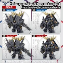 Bandai SD Gundam Cross Silhouette Unicorn Gundam 2 Banshee Destroy Mode & Banshee Norn Parts Set -Negozio JapanWorld economico bandai sd gundam cross silhouette unicorn gundam 2 banshee destroy mode banshee norn parts set 8